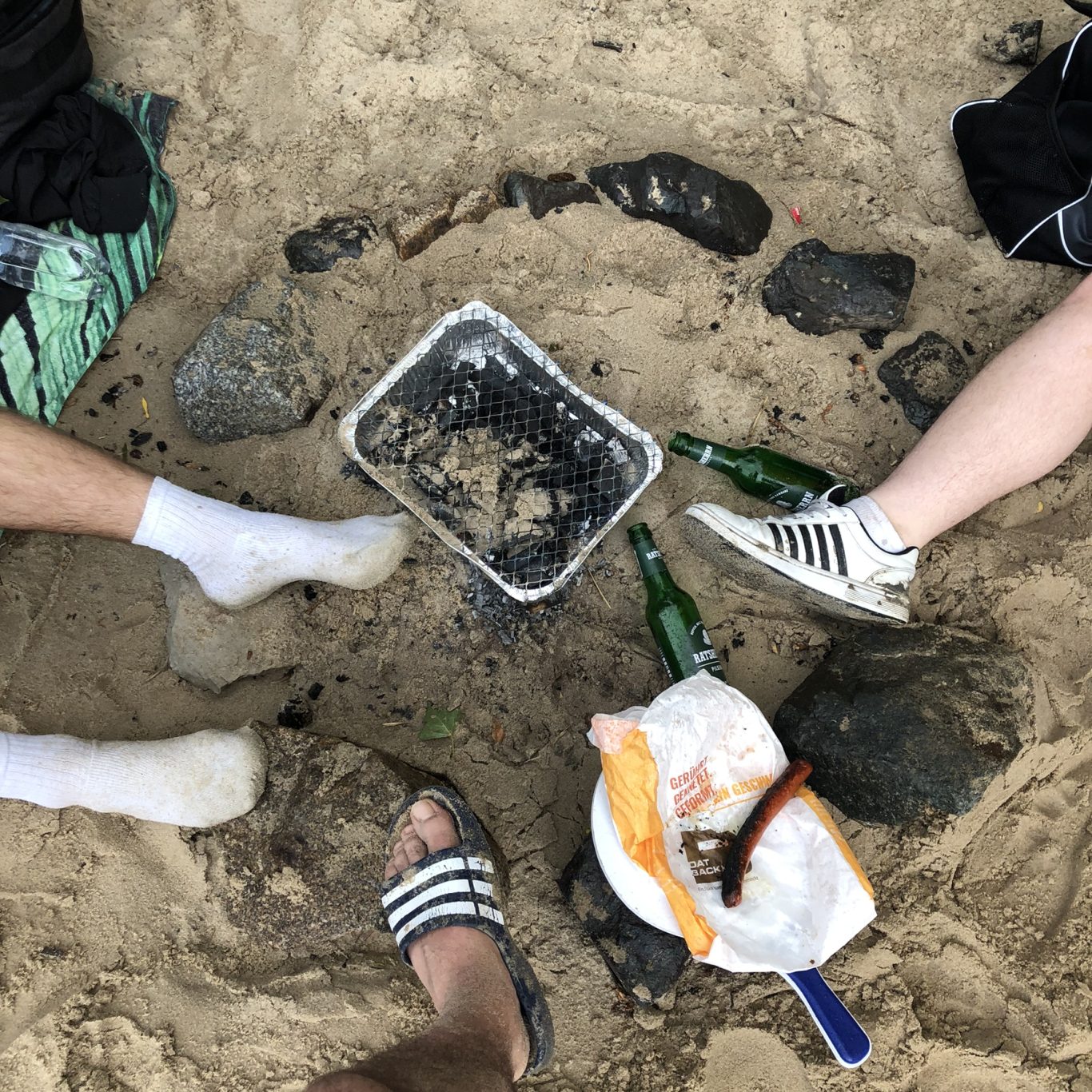 und es wird gemeinsam runtergefahren.